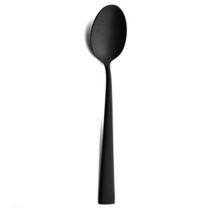 Lot de 6 grandes cuillères à dessert Duna Cutipol Noir Mat 18 cm